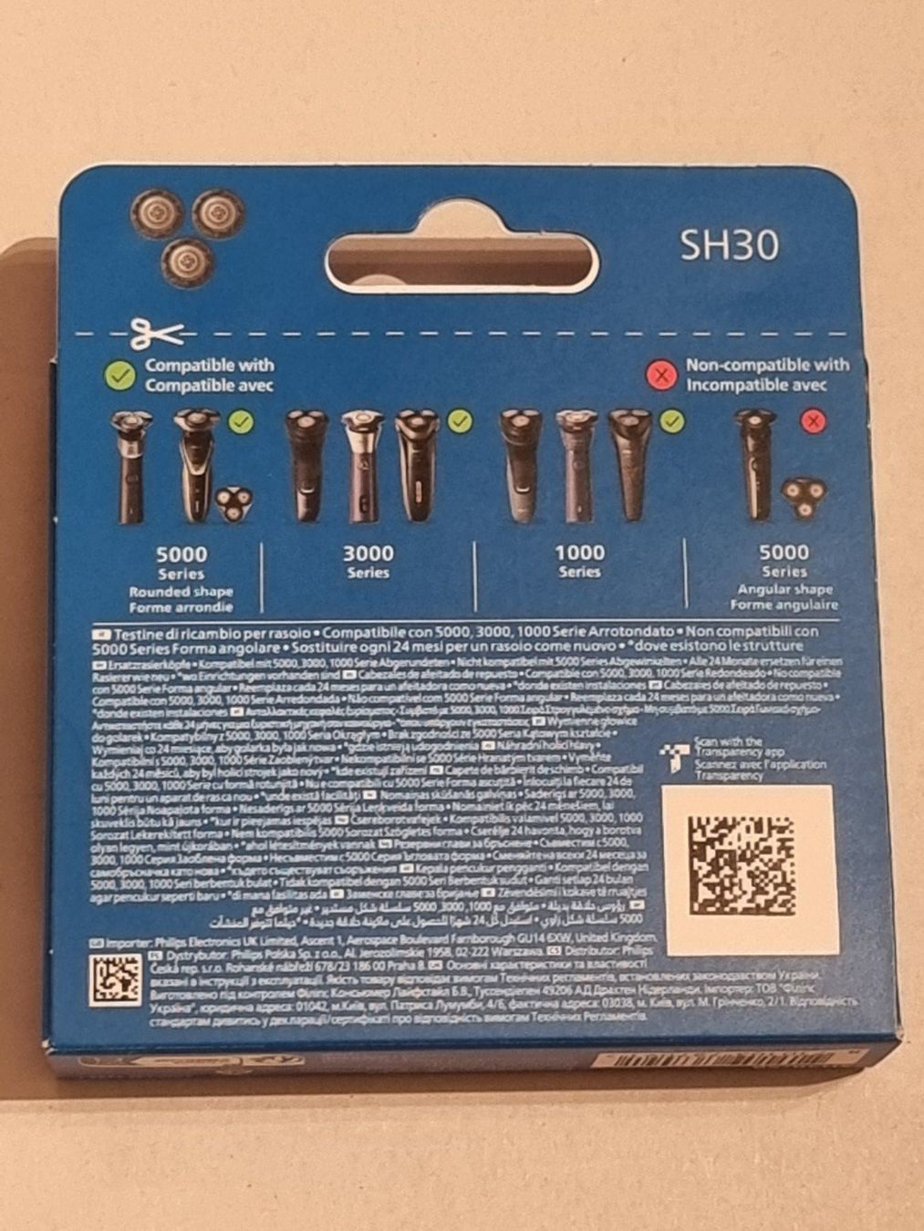 Philips Rasierapparate & Rasierklingen: Philips Scherkopf SH30/50 NEU Original – Neu und originalverpackt aus Zürich von wearehappy 1
