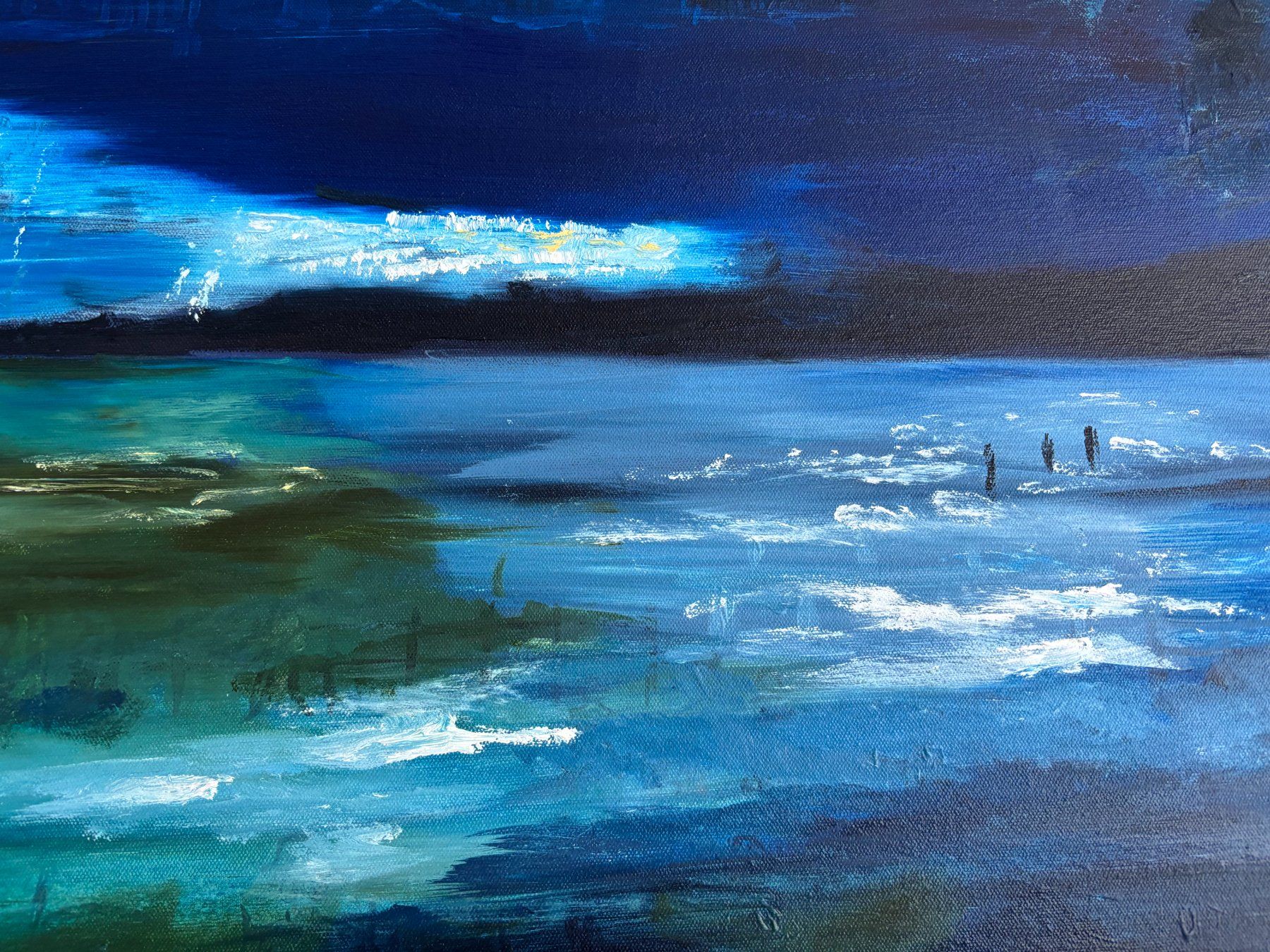 Gemälde: Ölgemälde Landschaft - abstrakt – Neu (gemäss Beschreibung) aus Cham von Felha 7