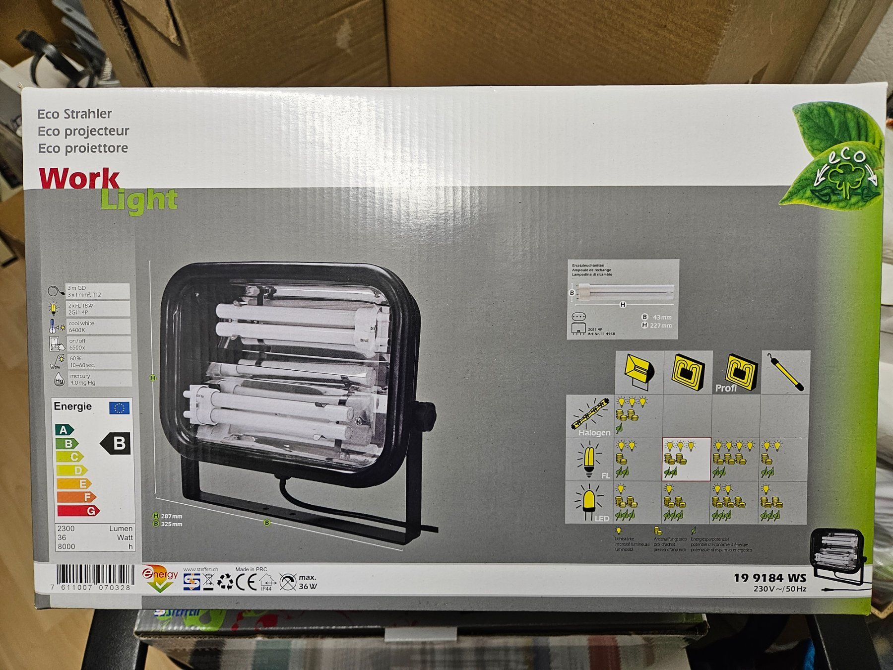 Lampen: Eco Strahler Work LightProfi 36W Steffen ArbeitLeuchte Lampe – Neu (gemäss Beschreibung) aus Kloten von Euroasia 2