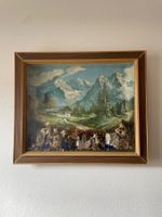 Berghof 3 3D bild mit echtem edelweiss