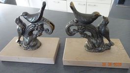 Serre-livres vintage motif oiseaux magnifique