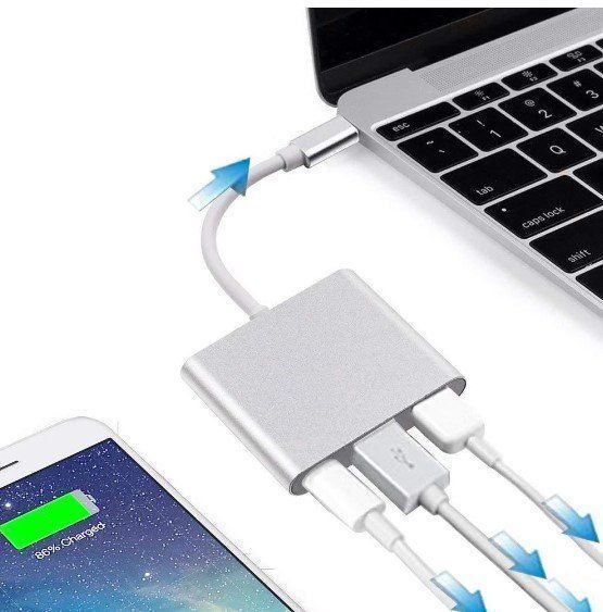 Unità & Adattatore: USB-C auf HDMI/USB/USB-C Hub Adapter MacBook, Laptop, PC – Nuovo e nell'imballaggio originale da Rorschacherberg venduto da elektrofreak 3