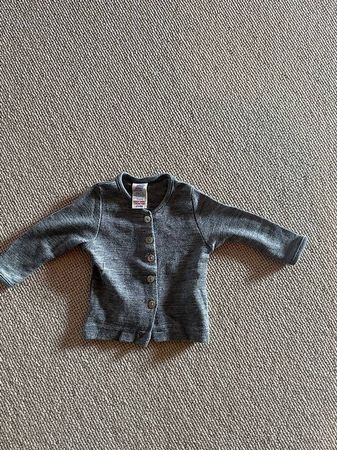 Engel Baby Cardigan - Grösse 50/56 grau-meliert
