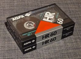 2x Agfa HR 60 Kassetten OVP NEU 80s 90s