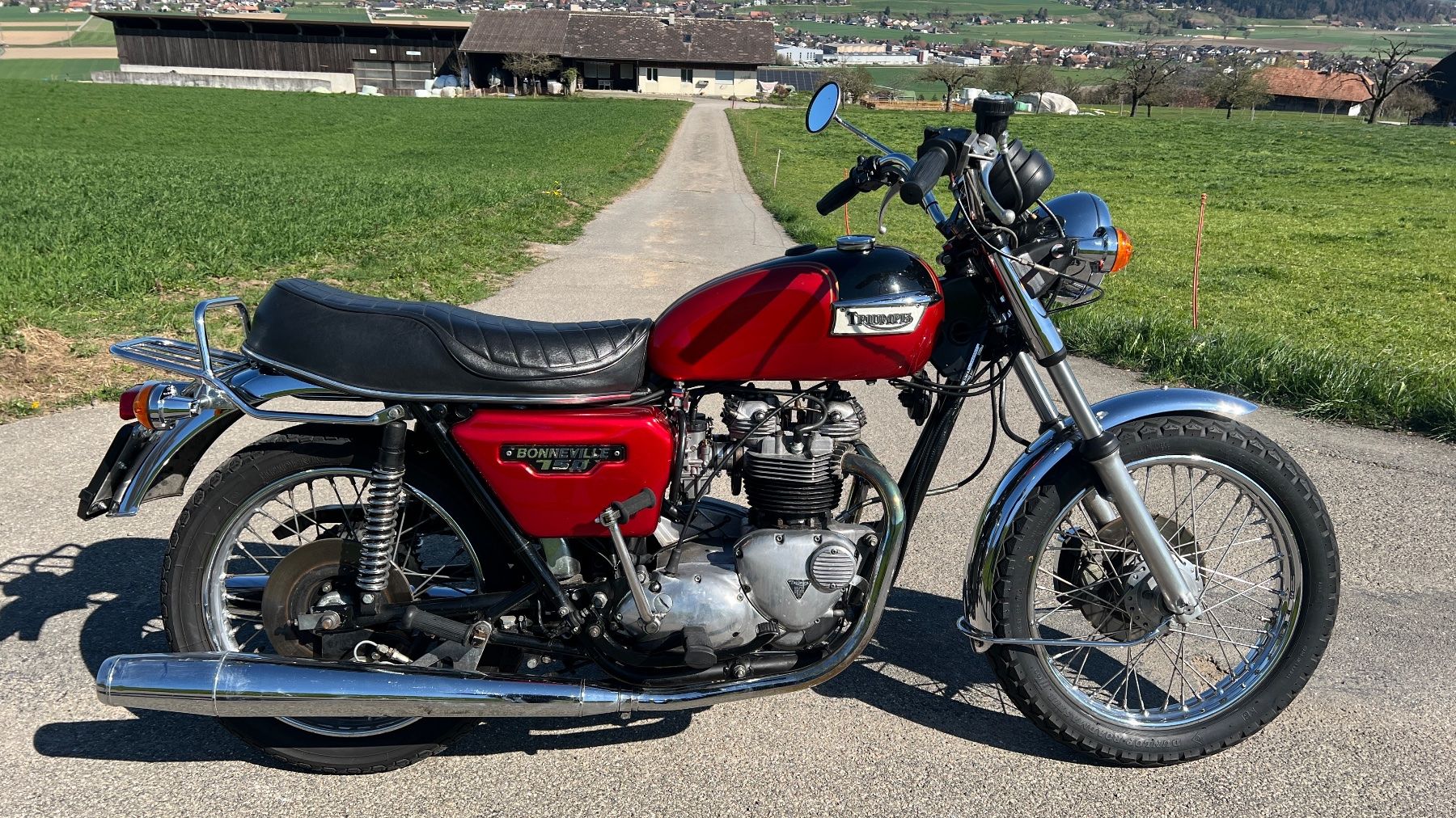 Triumph Strasse: Triumph Bonneville T140E 1979 – Gebraucht aus Laupen BE von Rd250 2