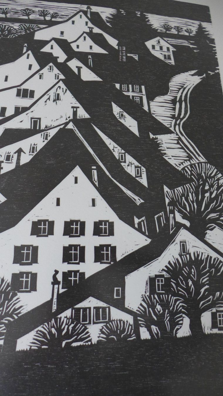 Grafica & Litografie: Lithographie von Willy Engel, Arlesheim – Usato da Basel venduto da Helmuth1945 3