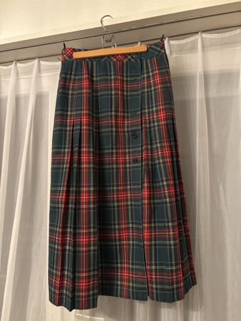 Bogner Rock, Grösse 38, Wolle, Tartan Muster, Herbst 🍂80cm