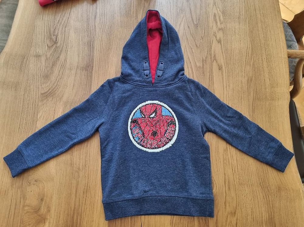 Maglioni & Felpe: Pullover Spiderman Wende-Pailletten Gr. 116 – Usato da Schlieren venduto da Rosemie 1