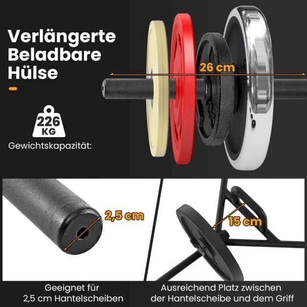 Hanteln & Gewichte: Trap Bar 25mm Aufnahme Schwarz – Neu und originalverpackt aus Bottighofen von zaap 5