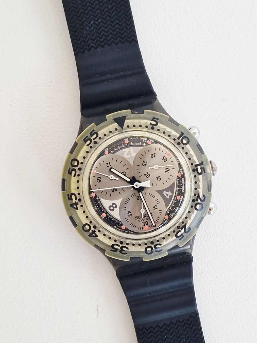 Swatch Orologi: Tolle Swatch Uhr Chronograph Vintage – Usato da Hallau venduto da CHACLA