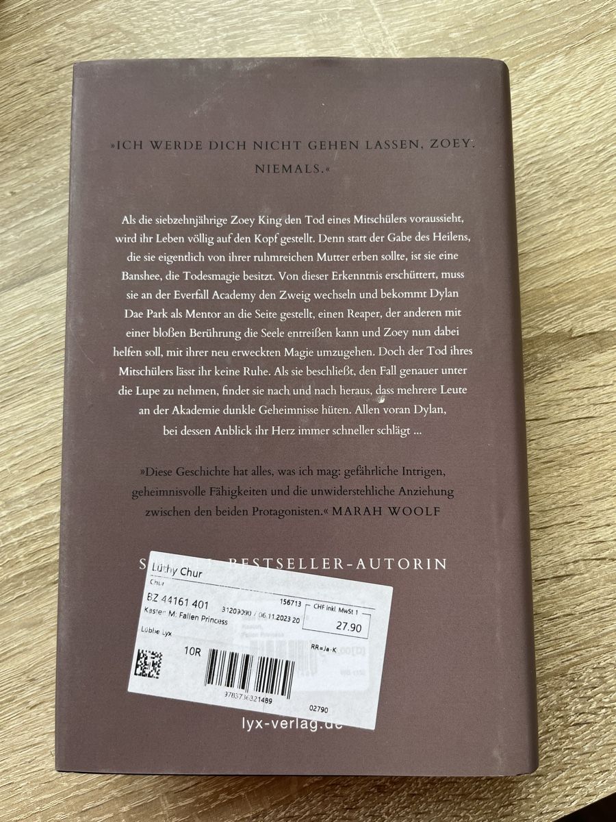 Bücher: Mona Kasten - Fallen Princess – Neu (gemäss Beschreibung) aus Glarus von Kathrin-1988 1
