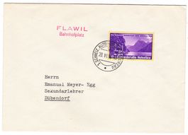 Lettre de Flawil BPA A164 pour Dübendorf le 28.VI.38