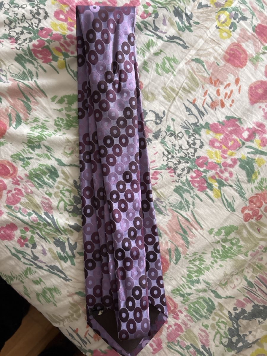 Cravatte: Luxury Tie John Lewis Purple Patterned Hand Made Accessory – Usato da Basel venduto da sid160 4