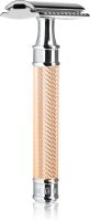 Mühle Rasierhobel Metall Rosegold mit Etui guter Zustand