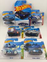 7 Hot Wheels BLAU Ferrari, Mercedes, Treasure Hunt Mix 75