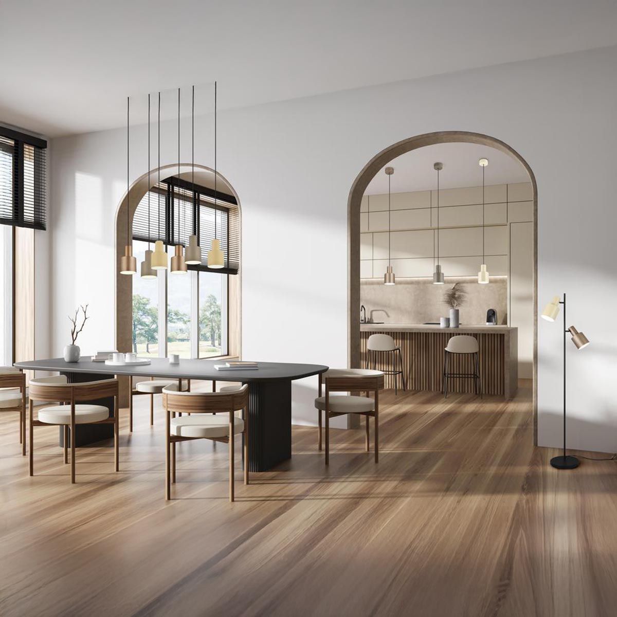 Lampade: Stehleuchte, Braun, 2 Spots, 161 cm Höhe – Nuovo (secondo la descrizione) da Kreuzlingen venduto da Smart-Light 1