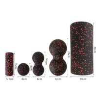 Fitness 5-er Set Backroll EPP-Faszienrolle Duoball Kugel