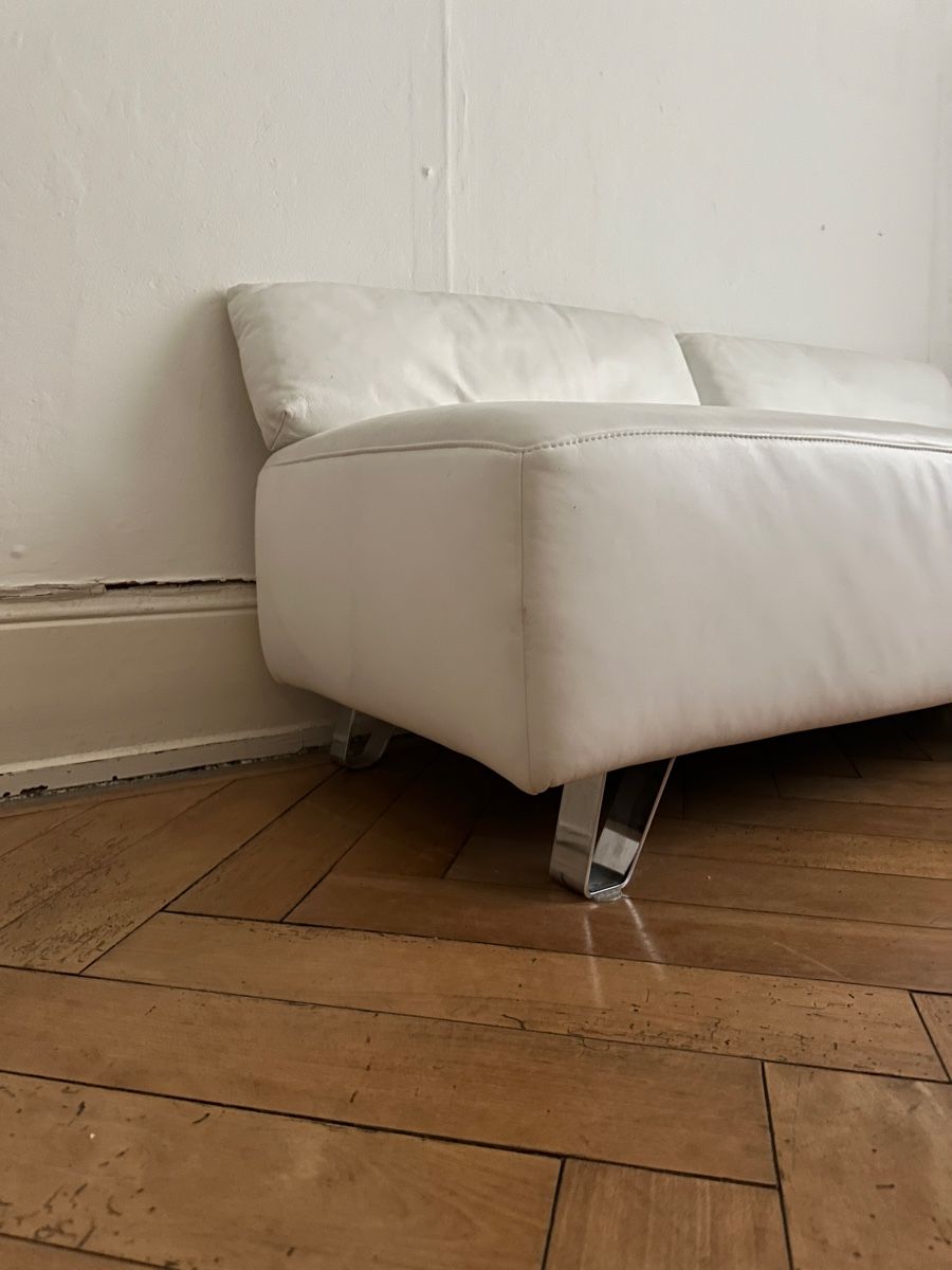 Divani: Ledersofa mit 2 Lederkissen – Usato da Luzern venduto da w.welihodska 1