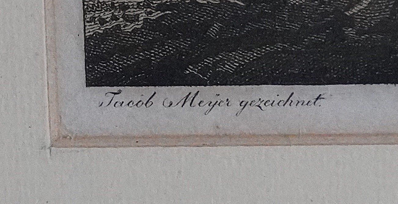 Incisioni: Meilen Kupferstich von Jacob Meyer 1787 – Usato da Baar venduto da 2cvbaar 2