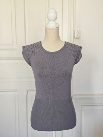 Graues Sommer Strick Top, Kookai, Gr. S