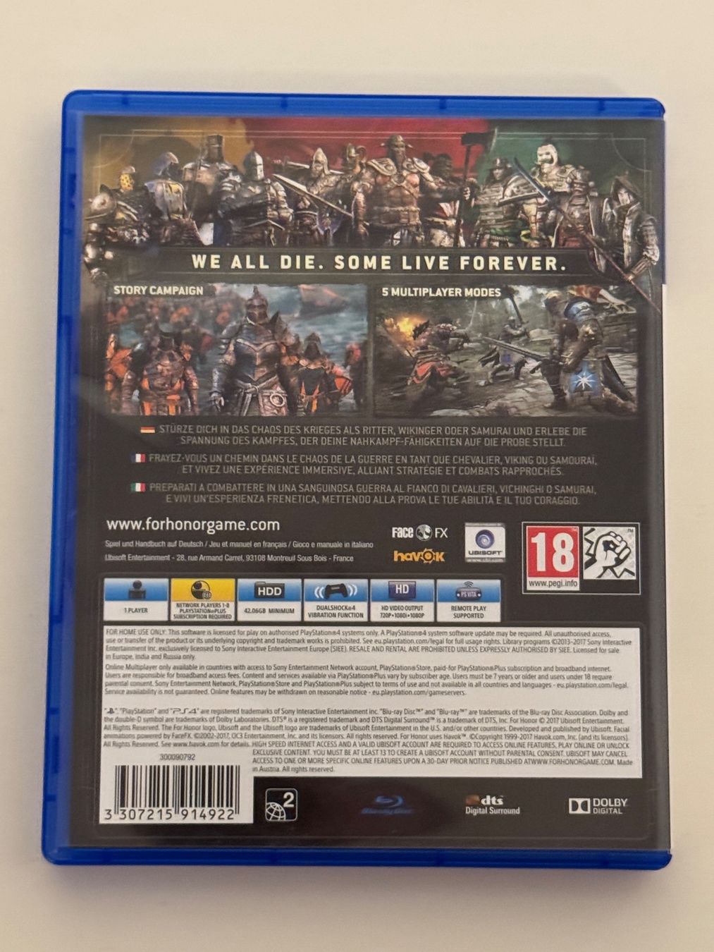 Sony Spiele: FOR HONOR PS4 – Gebraucht aus Winterthur von Kev_Scha14 1