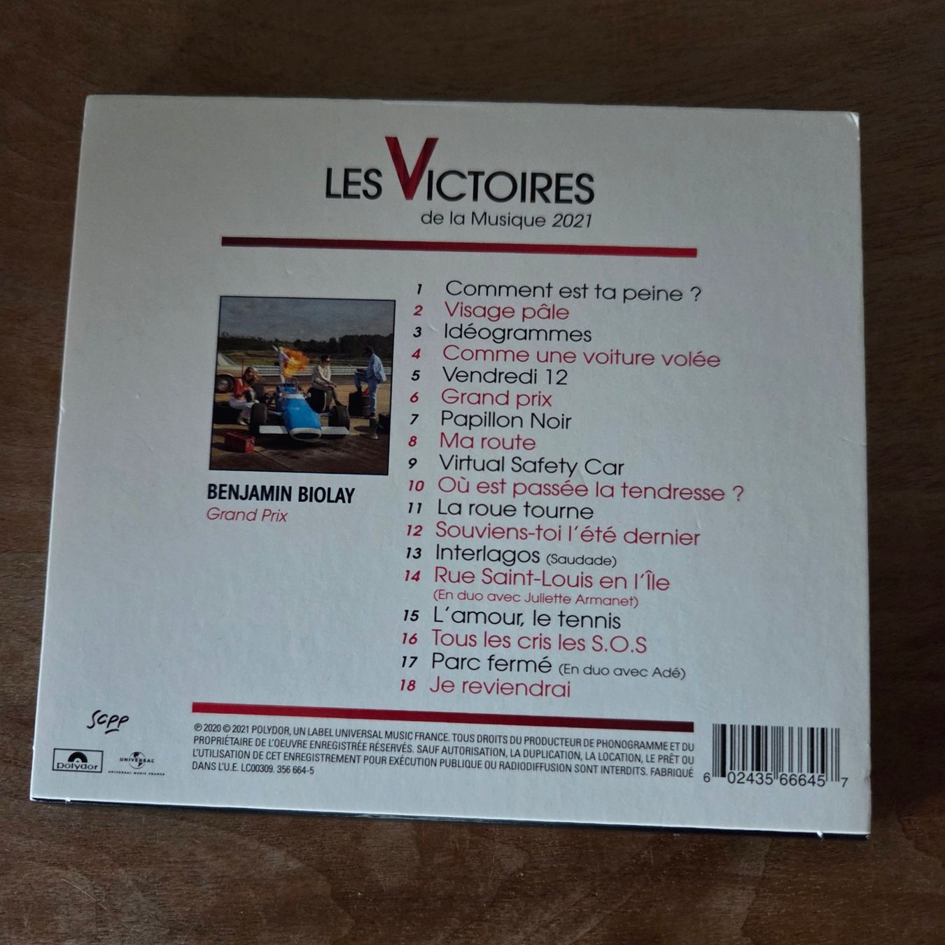 CD: Benjamin Biolay - Grand prix - CD - Edition limitée – Nuovo (secondo la descrizione) da Olten venduto da clayrout 1