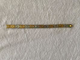 💛 Armband Bicolor vergoldet: 20 cm Lang und - cm Breit