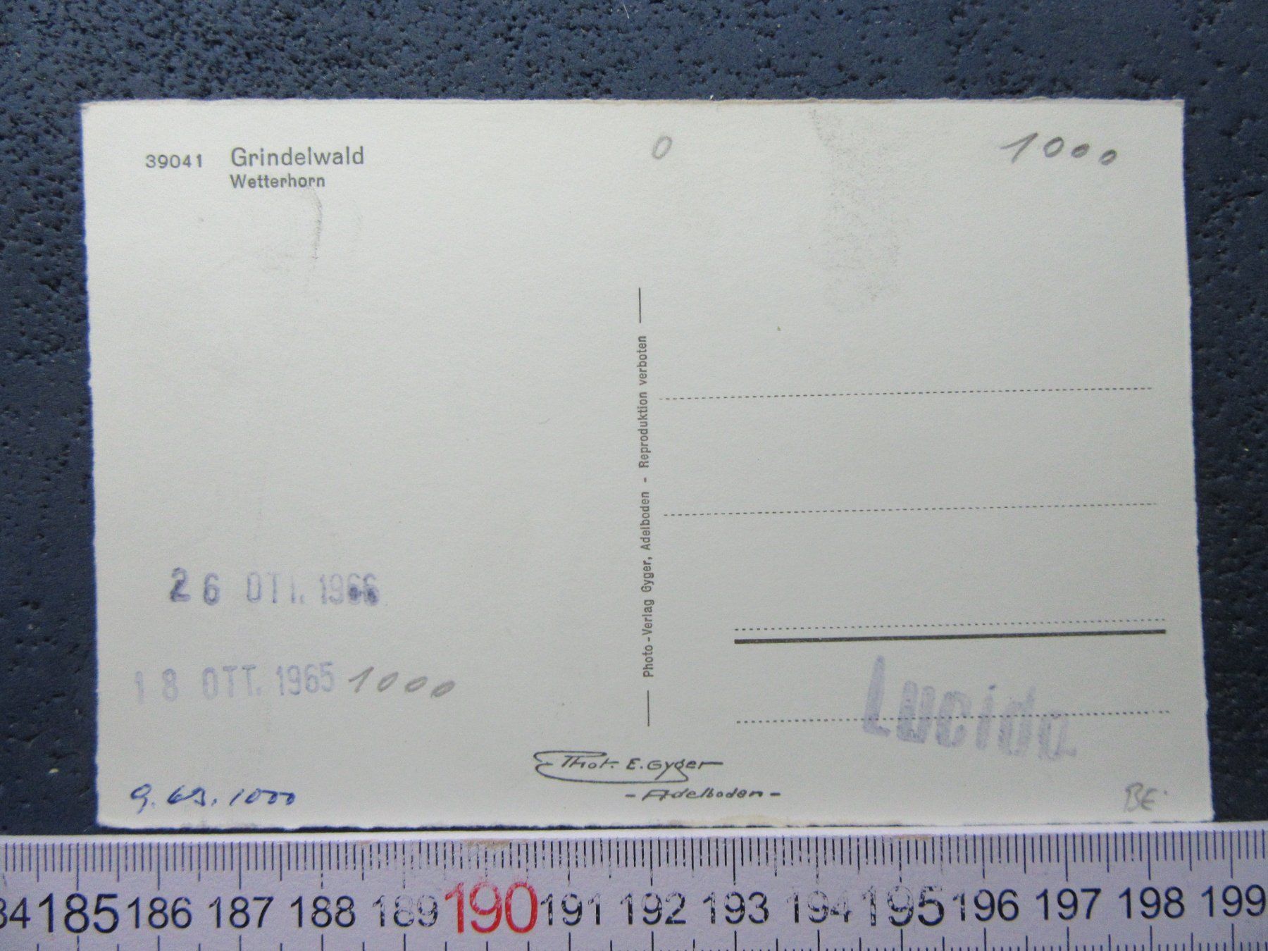 Cartoline postali: GRINDELWALD 1963 AK BEO – Usato da Ettingen venduto da Hausi4711 1