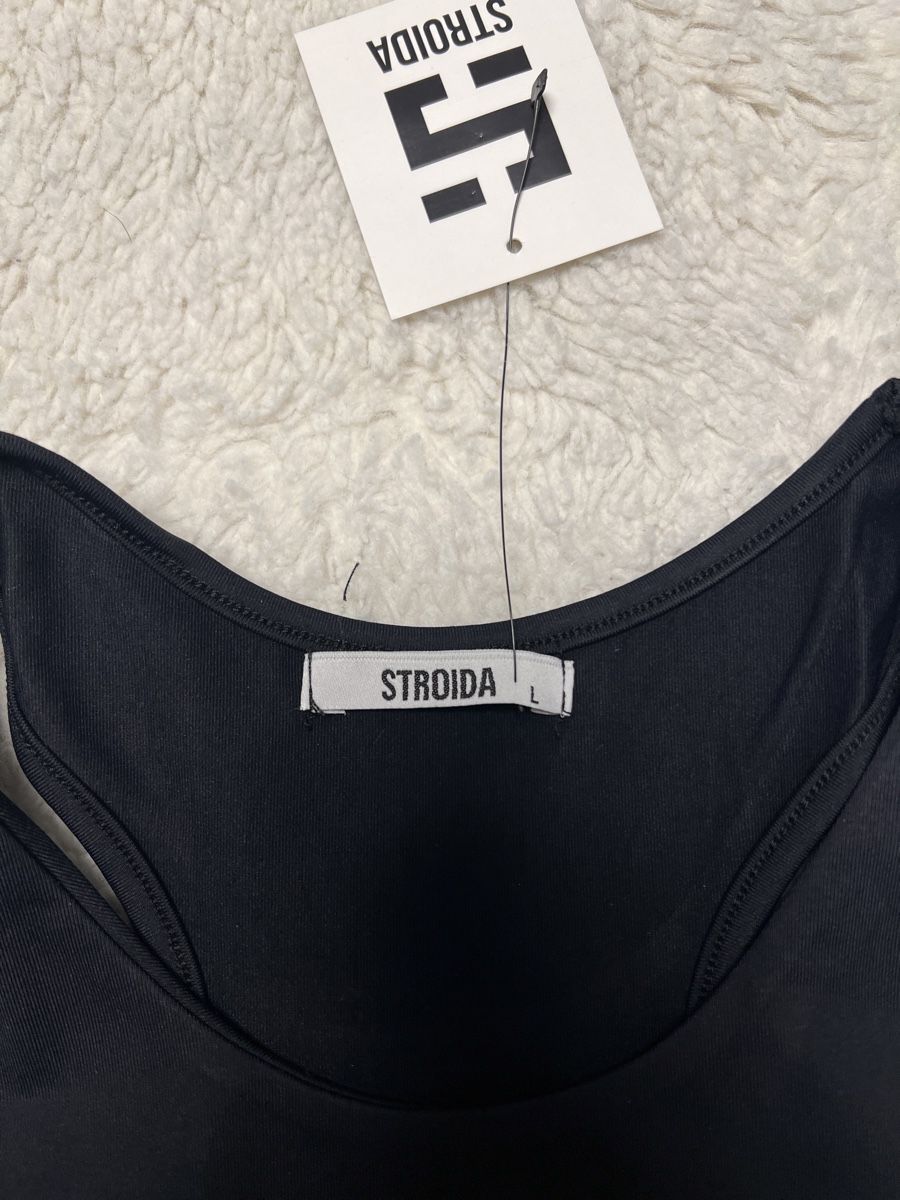 Top: Brassière Stroida noire neuve taille L – Nuovo e nell'imballaggio originale da Chenens venduto da anasantos90 3