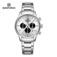⌚ Herrenuhr Chronograph Edelstahl Quarz Silber Sport NEU