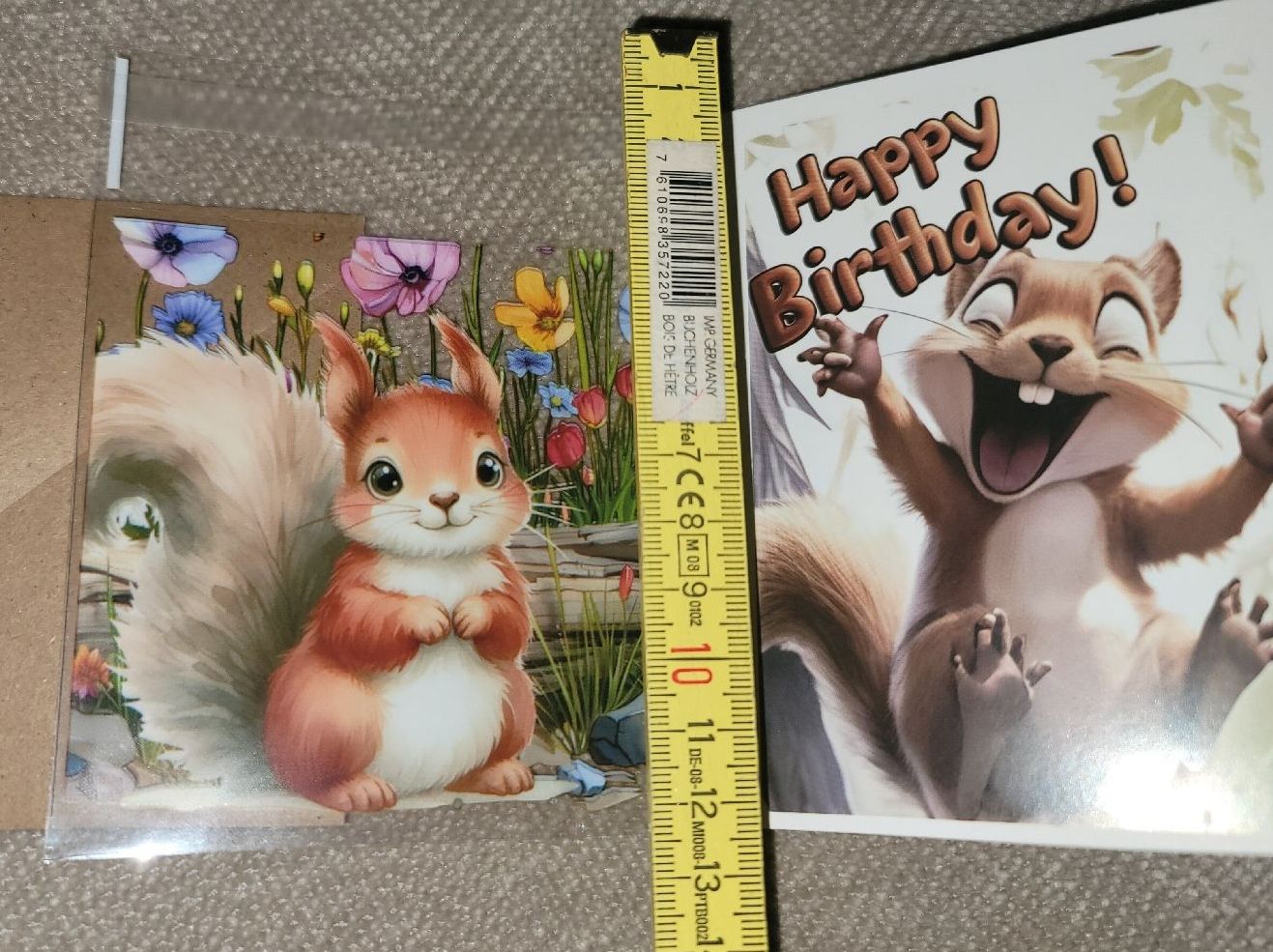 Cartoline: Squirrel, écureuil, Eichhörnchen, Geschenktüte, Scoiattolo – Nuovo e nell'imballaggio originale da Zollikerberg venduto da Nice_Name 5