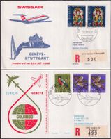10 SWISSAIR-Briefe, günstig !