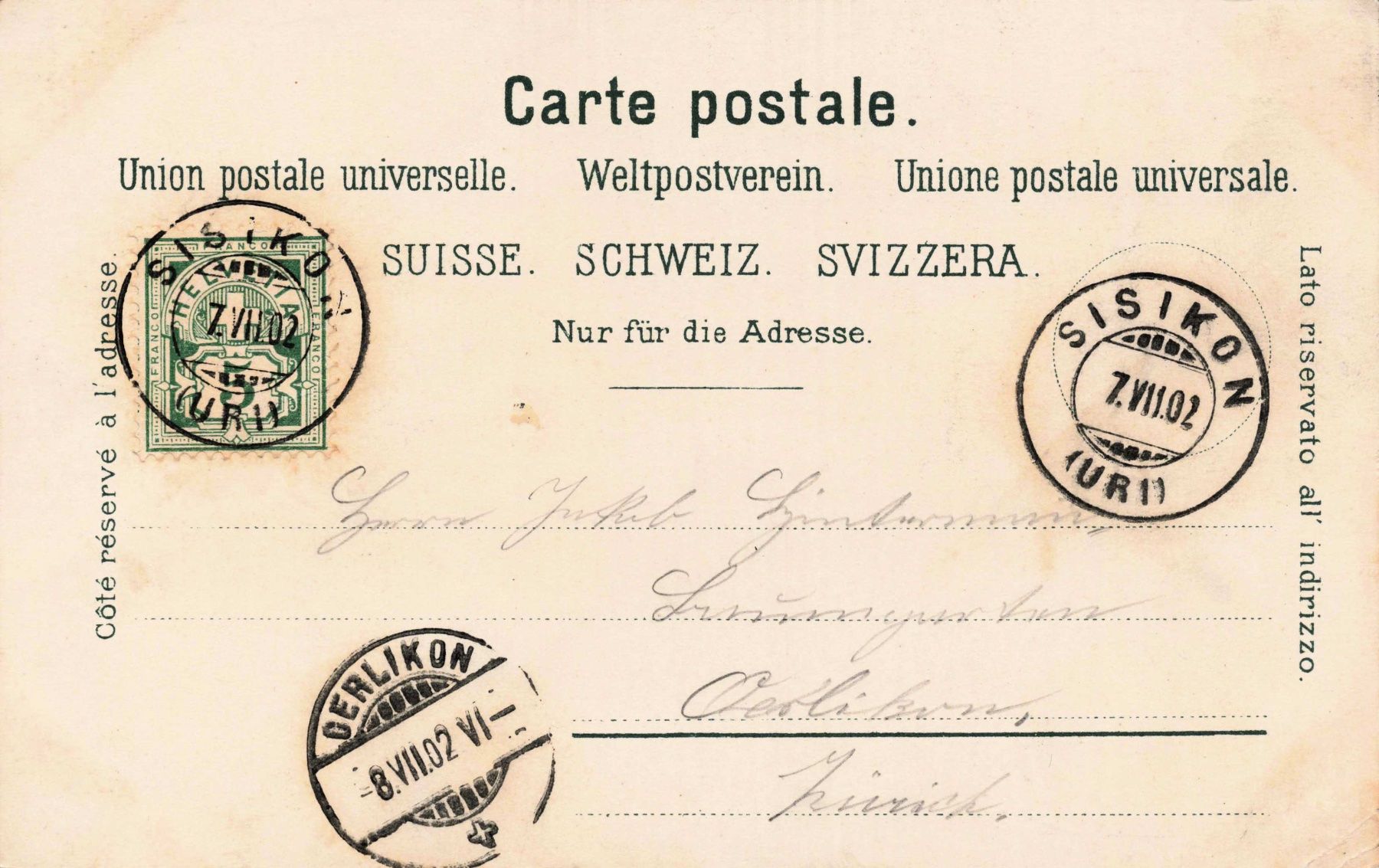 Cartoline postali: Gruss Vierwaldstättersee Litho – Usato da Biasca venduto da Blenio71 1