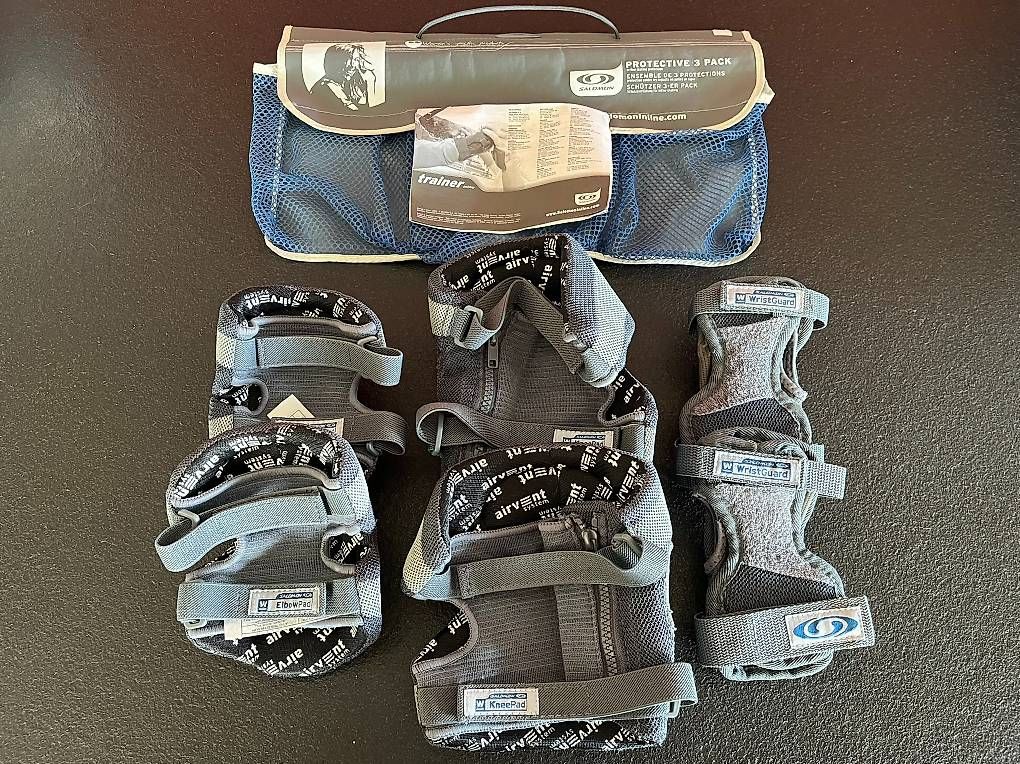 Salomon Protezioni & Imbottiture: Protections Salomon genou coudes poignets roller – Usato da Vevey venduto da JA1982 1