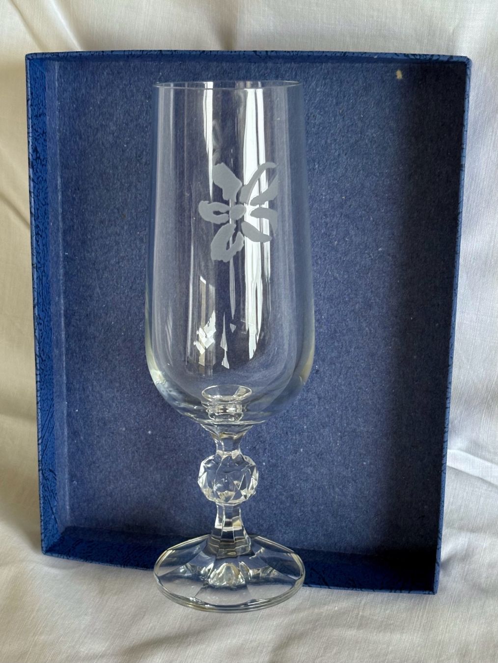 Bicchieri: 2 Champagner-Gläser in blauer Geschenk-Box – Nuovo (secondo la descrizione) da Oberrieden venduto da pet_n2c2 3