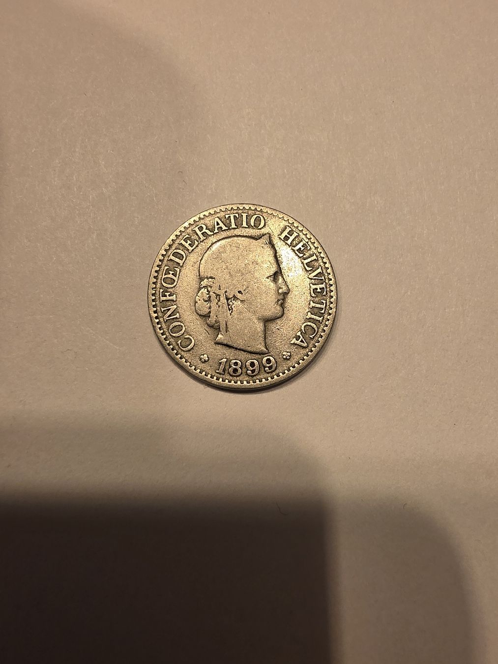 Alle Münzen: piece 10cts 1899 – Gebraucht aus Fribourg von yan_z5fr