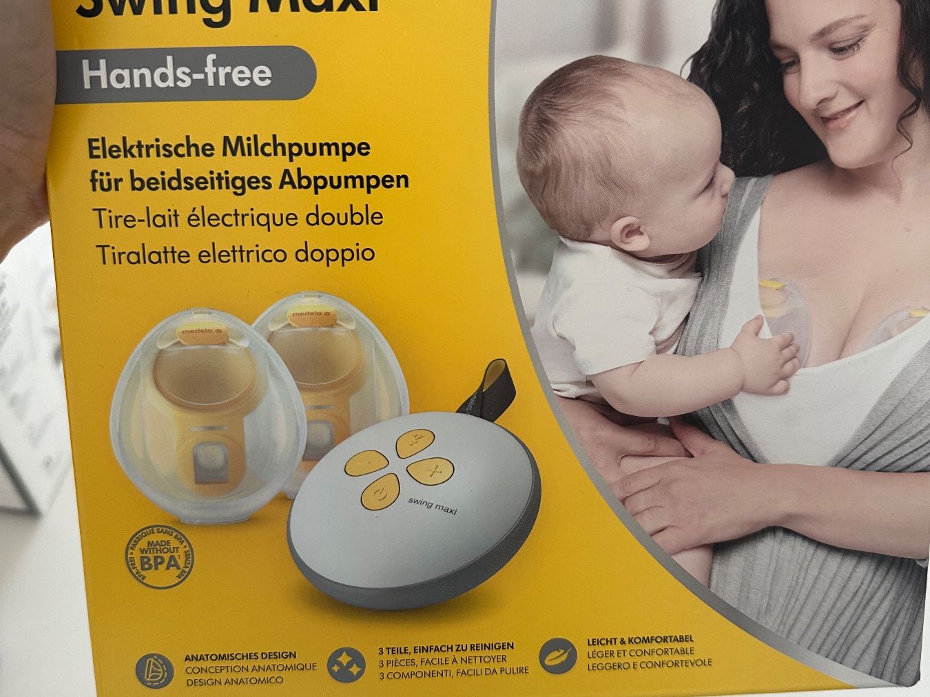 Medela Accessori per l’allattamento: Medela Swing Maxi Doppelmilchpumpe handsfree – Usato da Zug venduto da PascaleZug