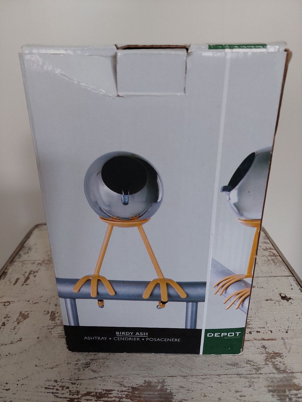 Portacenere: Design Aschenbecher "Birdy" von Depot neu. – Nuovo e nell'imballaggio originale da Konolfingen venduto da lanomi
