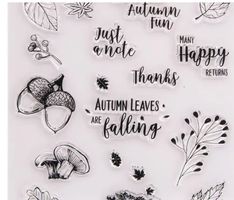 Neues Set Motivstempel  Blätter / Herbst