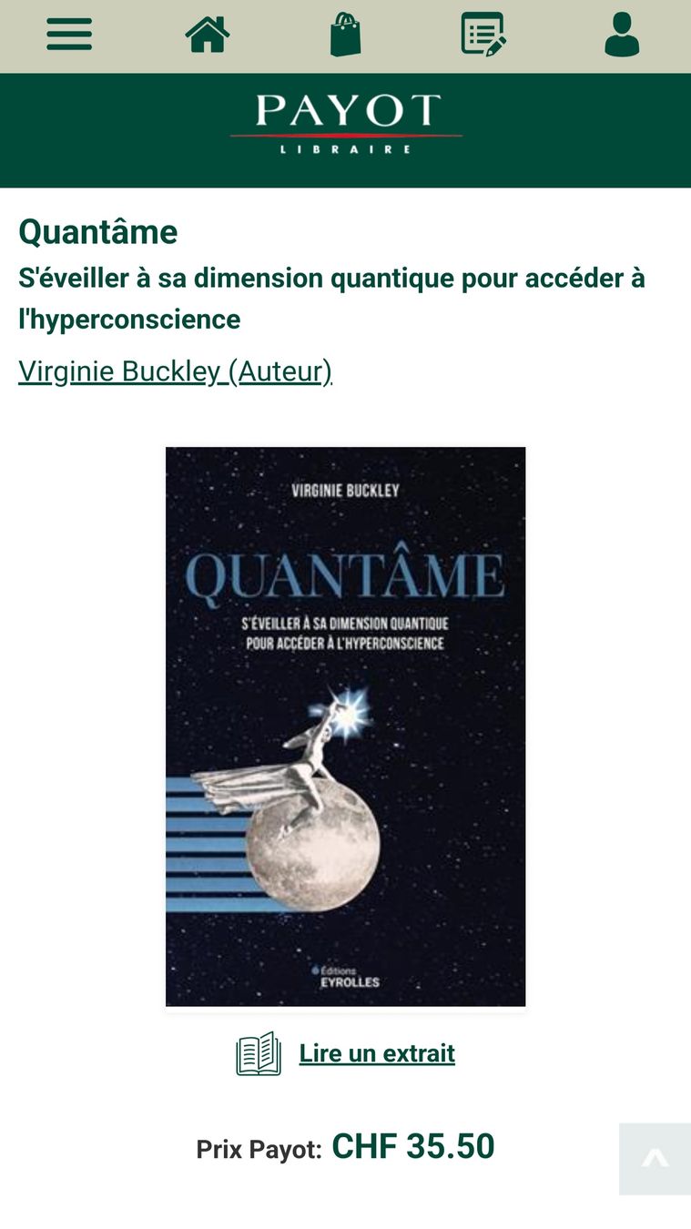 Libri: Quantâme S'Éveiller À Sa Dimension Quantique Pour Accéder À – Nuovo (secondo la descrizione) da Montreux venduto da Edelweissgirl_64 1