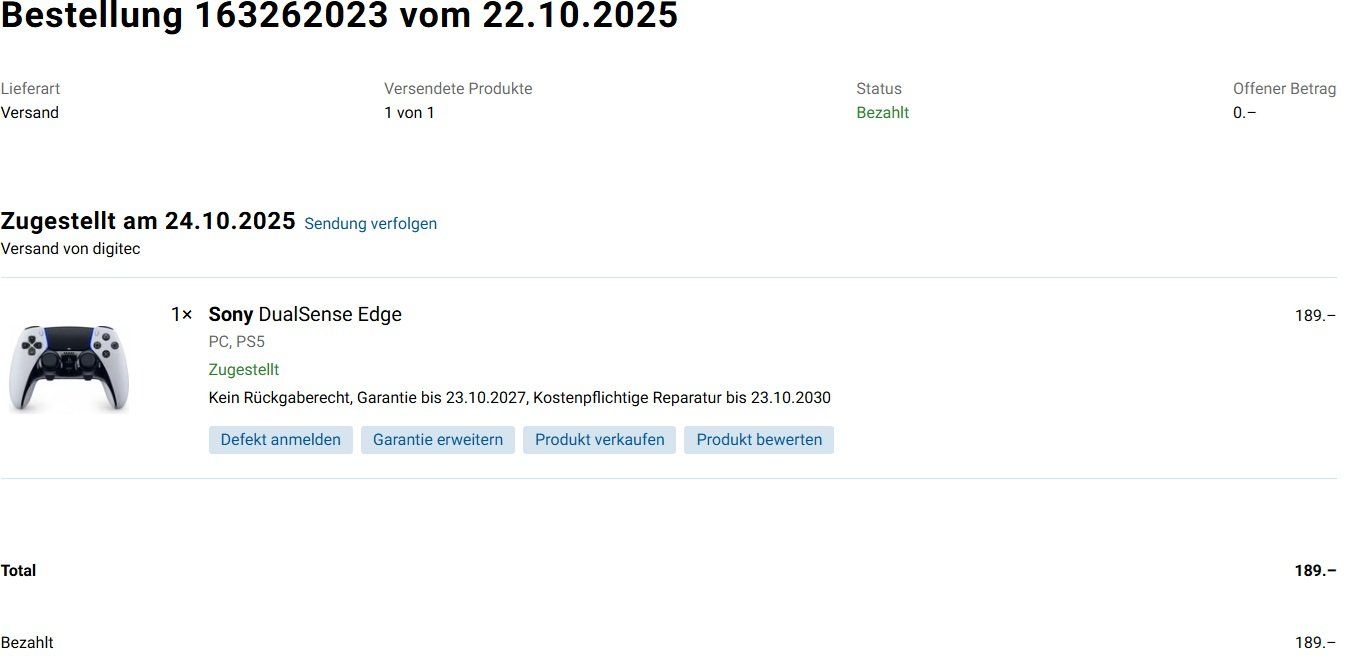 Sony Manettes: Sony PS5 DualSense Edge Controller – Neuf (Voir description) à Zürich par UndeadStore 4