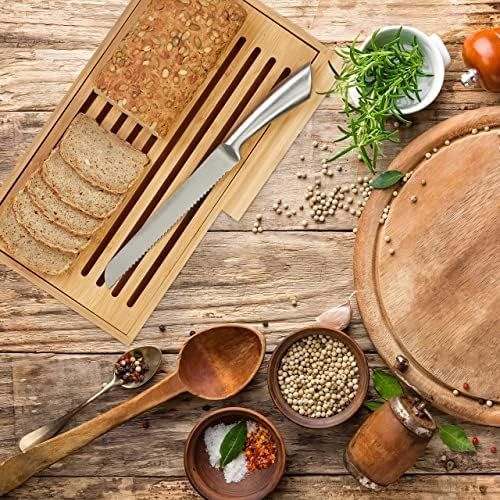 Elettrodomestici da cucina: Brotschneidebrett Krümelrost Bambus – Nuovo e nell'imballaggio originale da Hundwil venduto da pak_7zvn 5