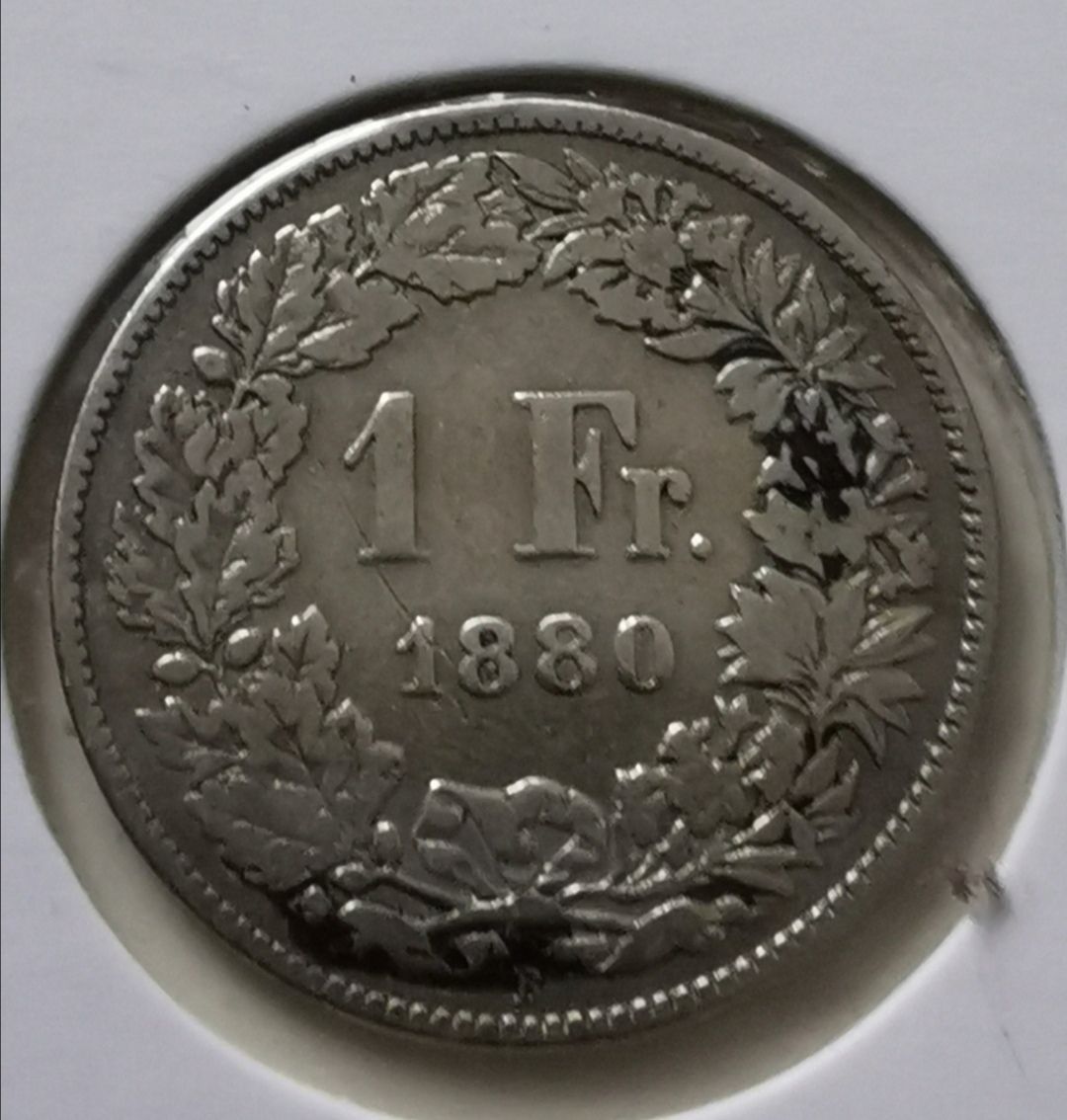 Alle Münzen: 1 Franken 1880 Silber – Gebraucht aus Zürich von turbopuz
