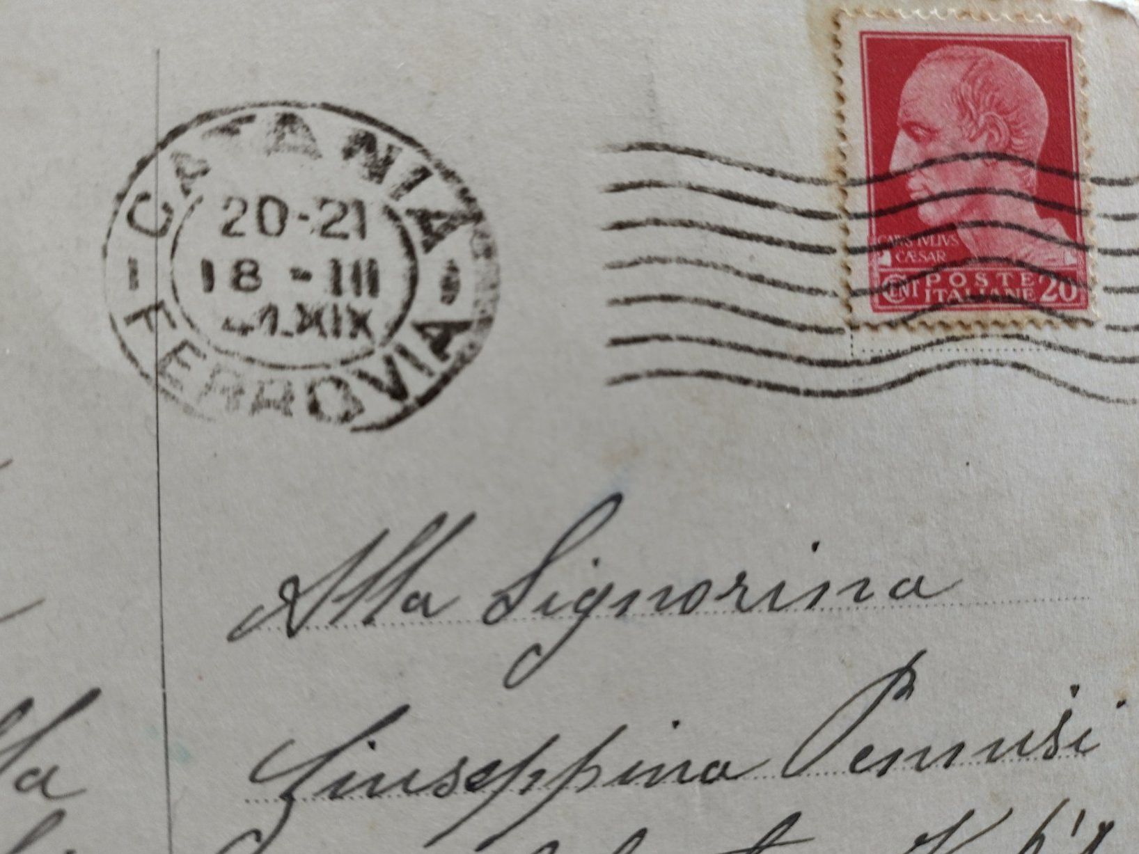 Cartoline postali: Ansichtskarte Istituto Maria Ausiliarice  CATANIA – Usato da Wildhaus venduto da Hukwildhaus 1
