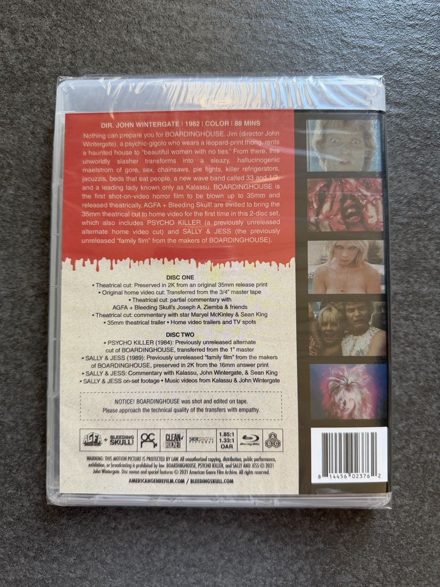 Tutti i DVDs: Boardinghouse + Psycho Killer - Blu-ray AGFA – Nuovo (secondo la descrizione) da Zürich venduto da cENS0R 3
