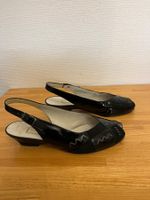 Lack Slingpumps von Gabor, Gr. 37,5, schwarz