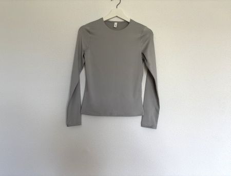 Langarmshirt Oberteil Longsleeve Shirt Gr.S Silber