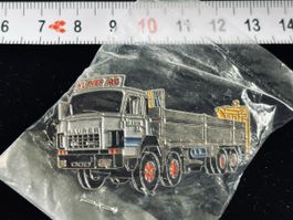 Pin Saurer Lastwagen mit Anhänger in OVP neu
