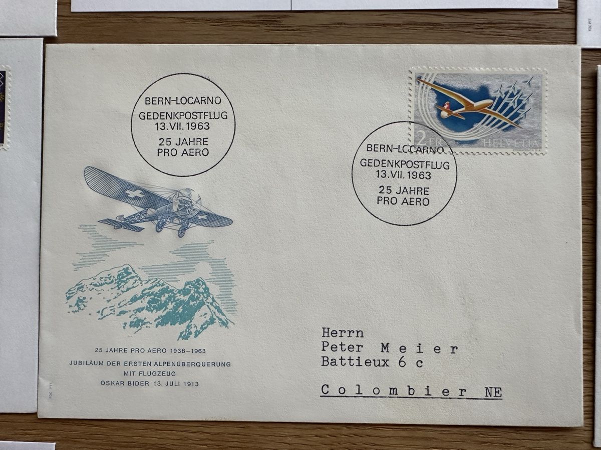 Tous les timbres: Schweiz - 24x Flugpost FDC – D'occasion à Schmitten / FR par Samsara169 8