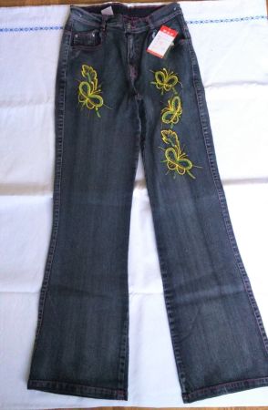 Jeans mit Pailletten Gr. 158